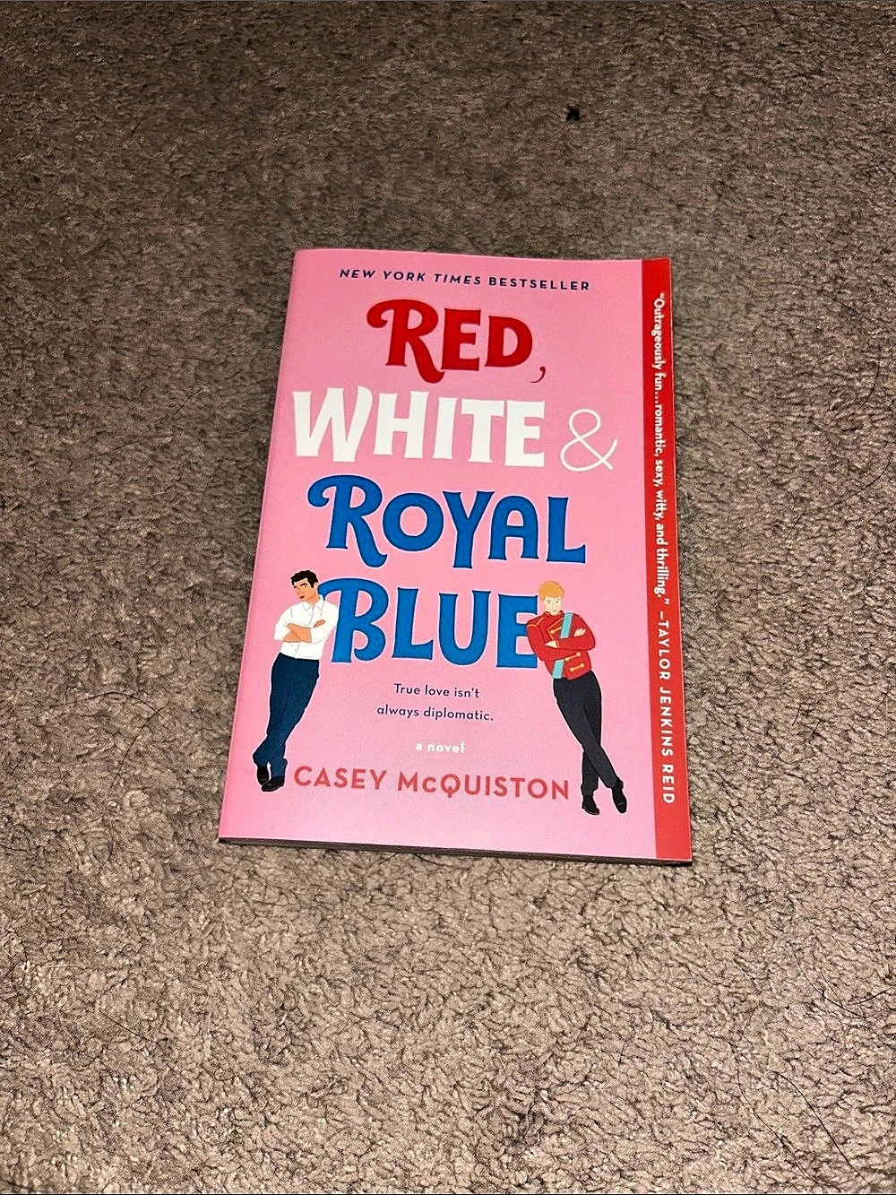 St. Martin's Griffin Red, White & Royal Blue by Casey McQuiston Paperback Pink